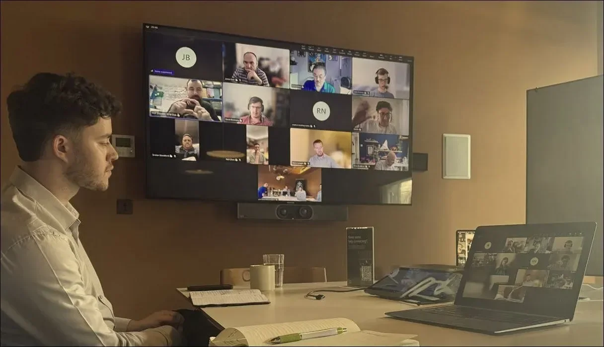 Participants joining the second TSN roundtable by video call